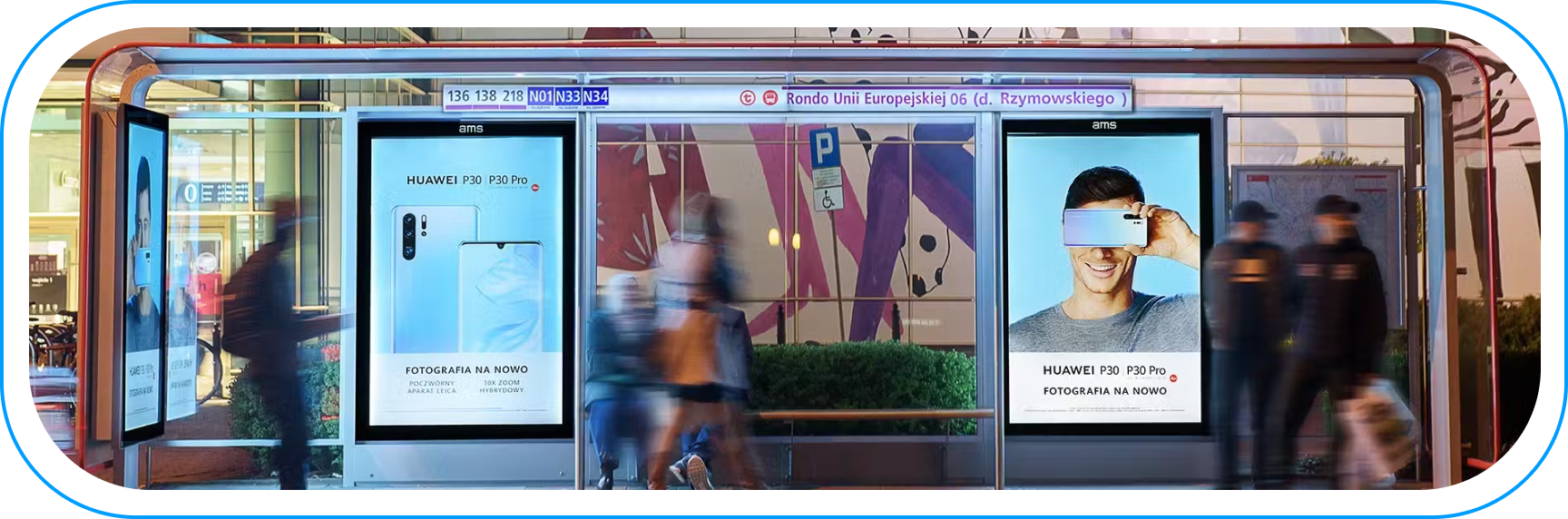 Cyfrowe nośniki DOOH AMS w przestrzeni miejskiej – reklama zewnętrzna oparta na danych i analizie ruchu