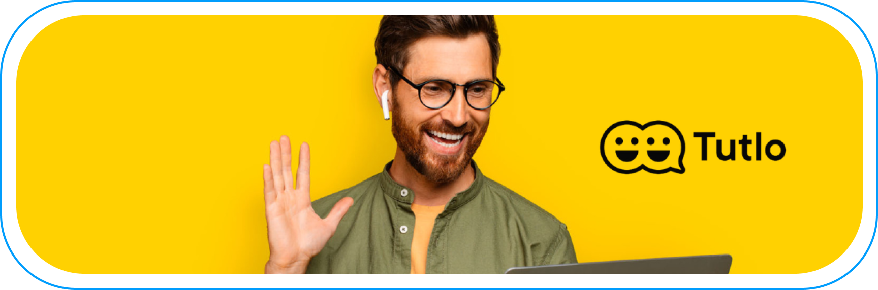 Online English lesson on the Tutlo platform – real time learning with a teacher